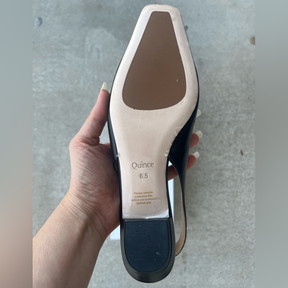 (NWT) Quince Italian Leather Slingback Flats with Ortholite® insole in Size 6.5 - Picture 8 of 9